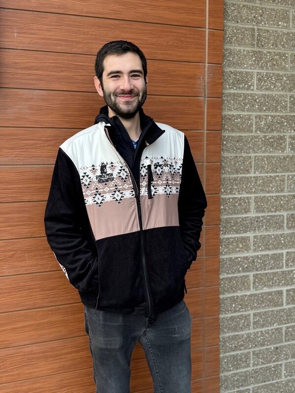 Men&#39;s Hooey Pendleton Round-Up Black/Brown Aztec Tech Jacket
