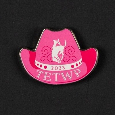 Pendleton Round-Up 2023 Tough Enough To Wear Pink Lapel Pin