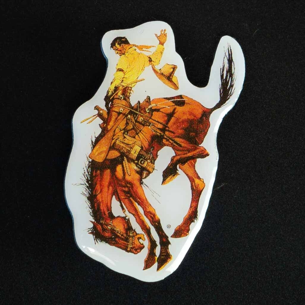 Pendleton Round-Up Full Color Bucking Horse Lapel Pin