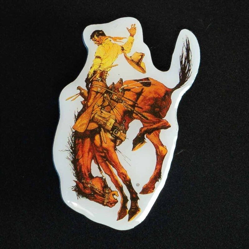 Pendleton Round-Up Full Color Bucking Horse Lapel Pin