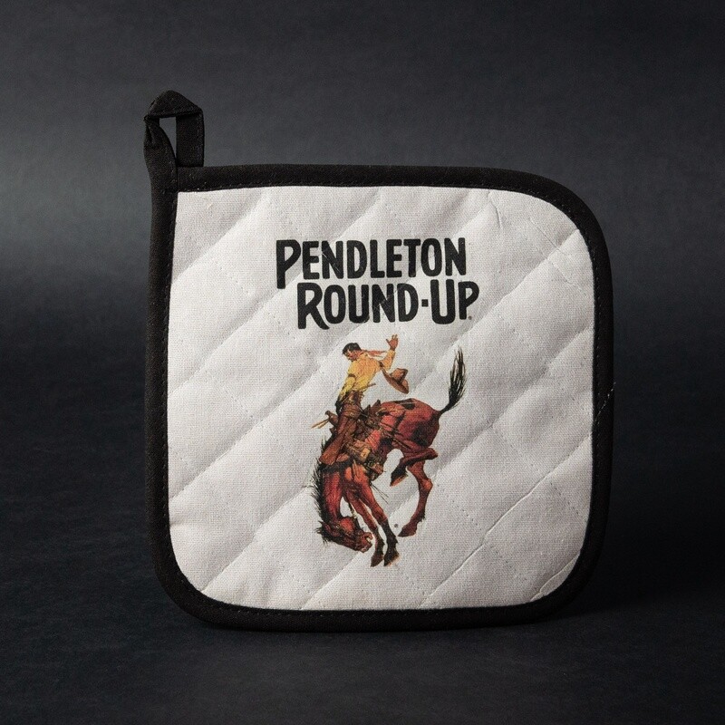 Pendleton Round-Up White Pot Holder