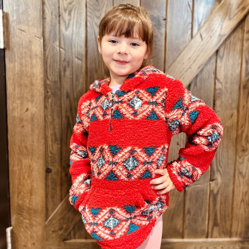 Youth Cruel Pendleton Round-Up 1/4 Zip Fleece Hoodie