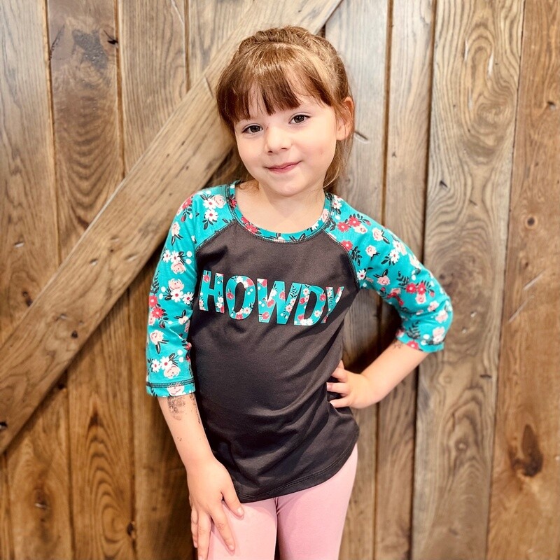 Youth Cruel Pendleton Round-Up Howdy Raglan Tee