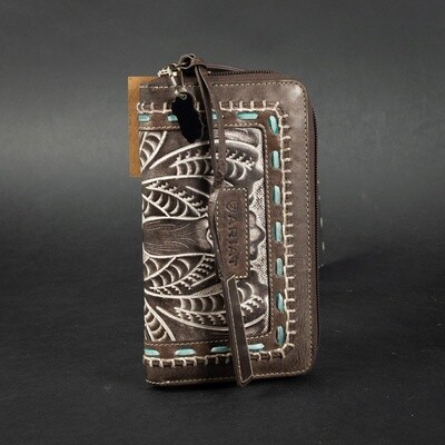 Pendleton Round-Up Ariat Tooled Leather Wallet