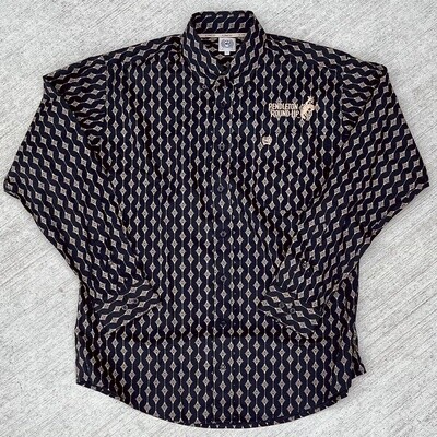 Men&#39;s Cinch Pendleton Round-Up Black and Tan Diamond Long Sleeve Button Up