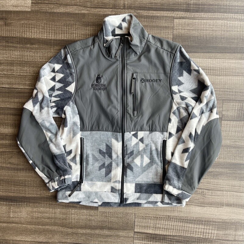 Men&#39;s Hooey  Pendleton Round-Up Gray Aztec Tech Jacket
