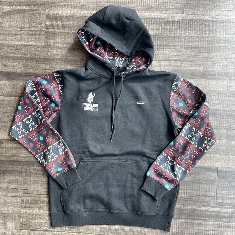Men&#39;s Hooey Pendleton Round-Up Black Aztec Summit Hoodie