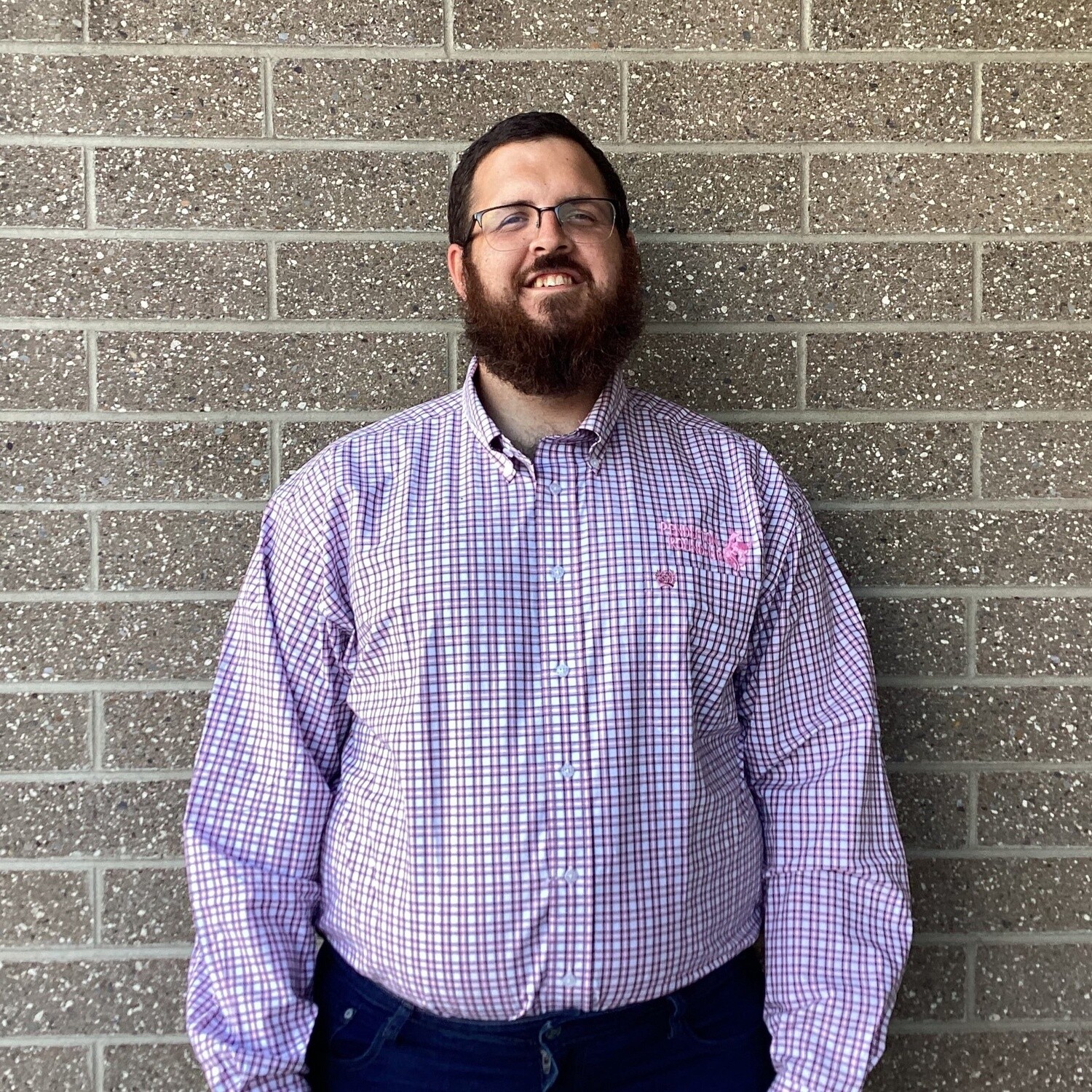 Men&#39;s Cinch Pendleton Round-Up Pink Plaid Long Sleeve Button Up