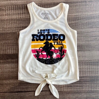 Youth Roper Pendleton Round-Up &quot;Let&#39;s Rodeo Y&#39;all&quot; Tank