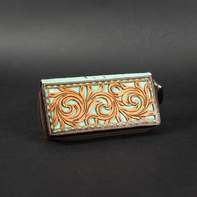 Pendleton Round-Up Turquoise Metallic Wallet