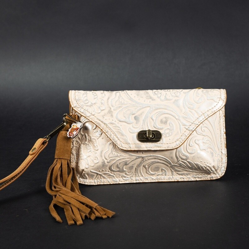 Pendleton Round-Up Catchfly Studio Wristlet/Crossbody- Ivory