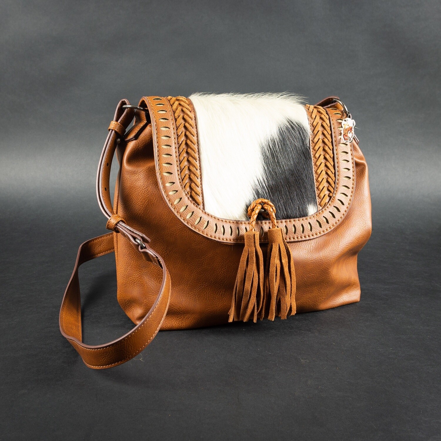 Pendleton Round-Up Catchfly Studio Hair On Tassel Crossbody Purse