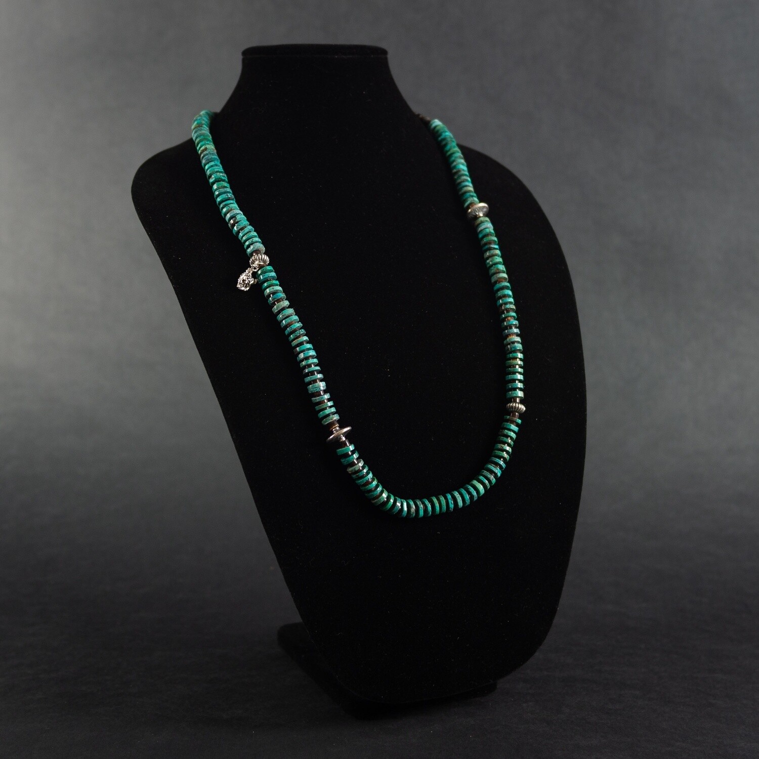 Pendleton Round-Up Heishi Turquoise Shell Necklace