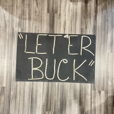 Pendleton Round-Up &quot;Let &#39;er Buck&quot; Rope Sign