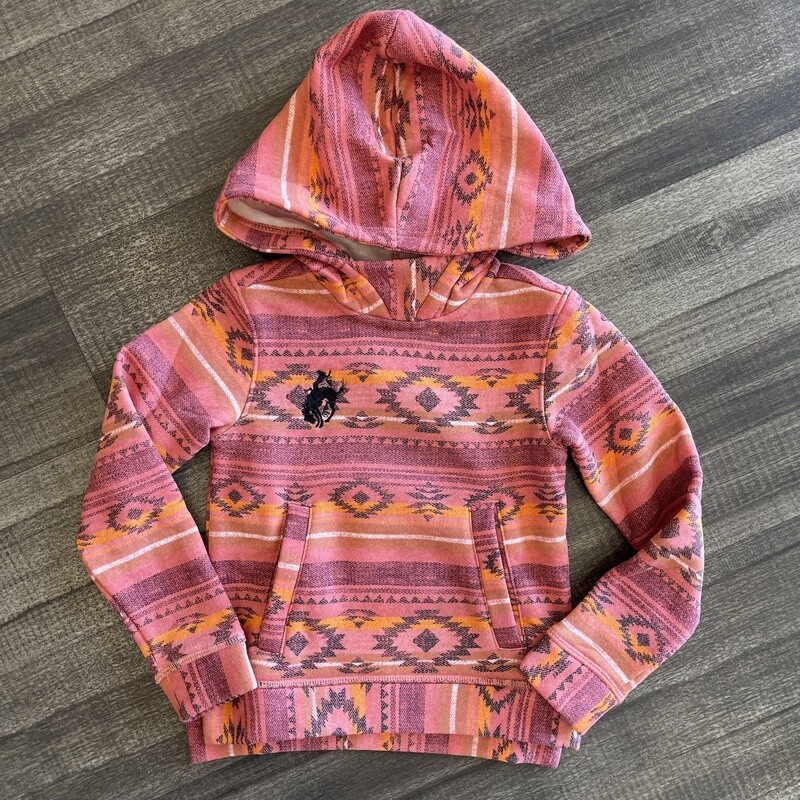 Youth Cruel Pendleton Round-Up Pink Southwest Hoodie