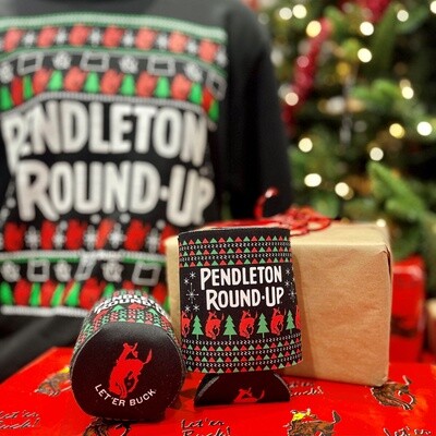 Pendleton Round-Up Ugly Sweater Christmas Koozie