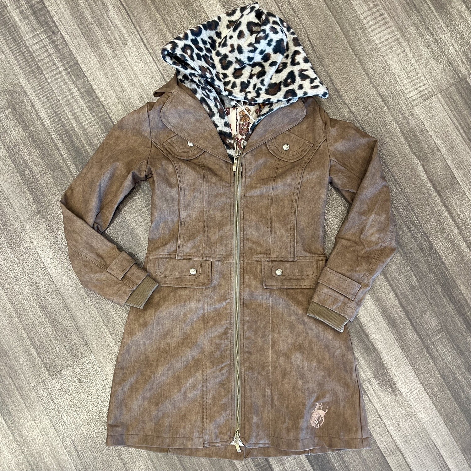 Ladies MontanaCo Pendleton Round-Up Faux Leather Jacket, size: S