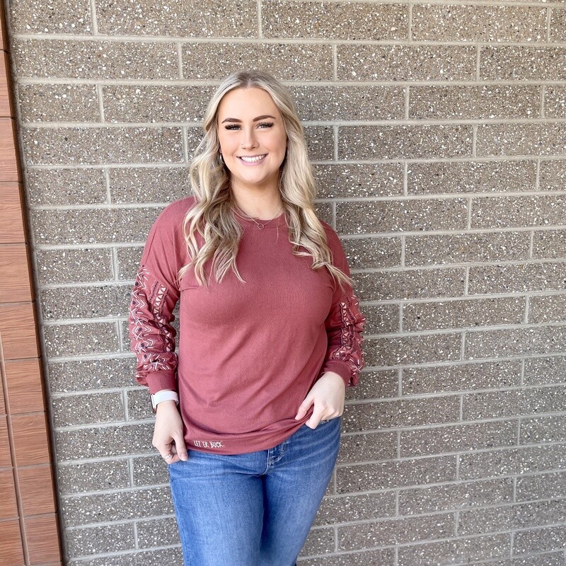 Ladies Cinch Pendleton Round-Up Coral Knit Sweater