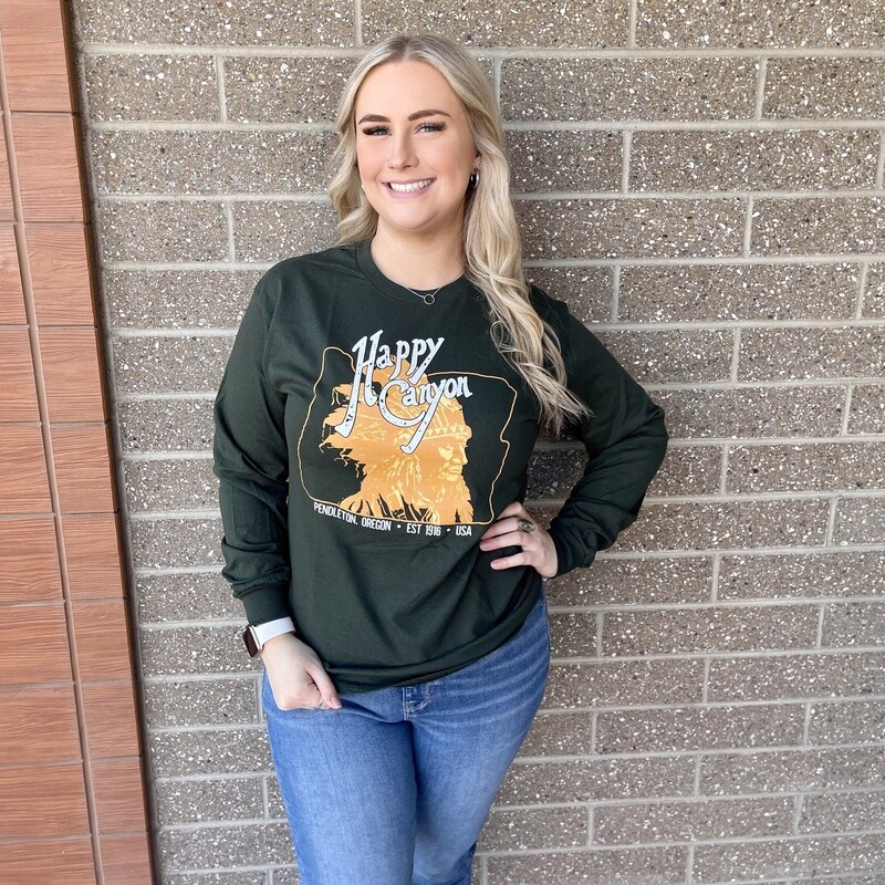 Happy Canyon Oregon Long Sleeve Tee