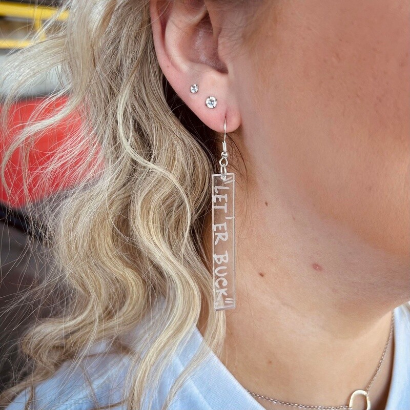 Pendleton Round-Up Acrylic Rectangle Earrings