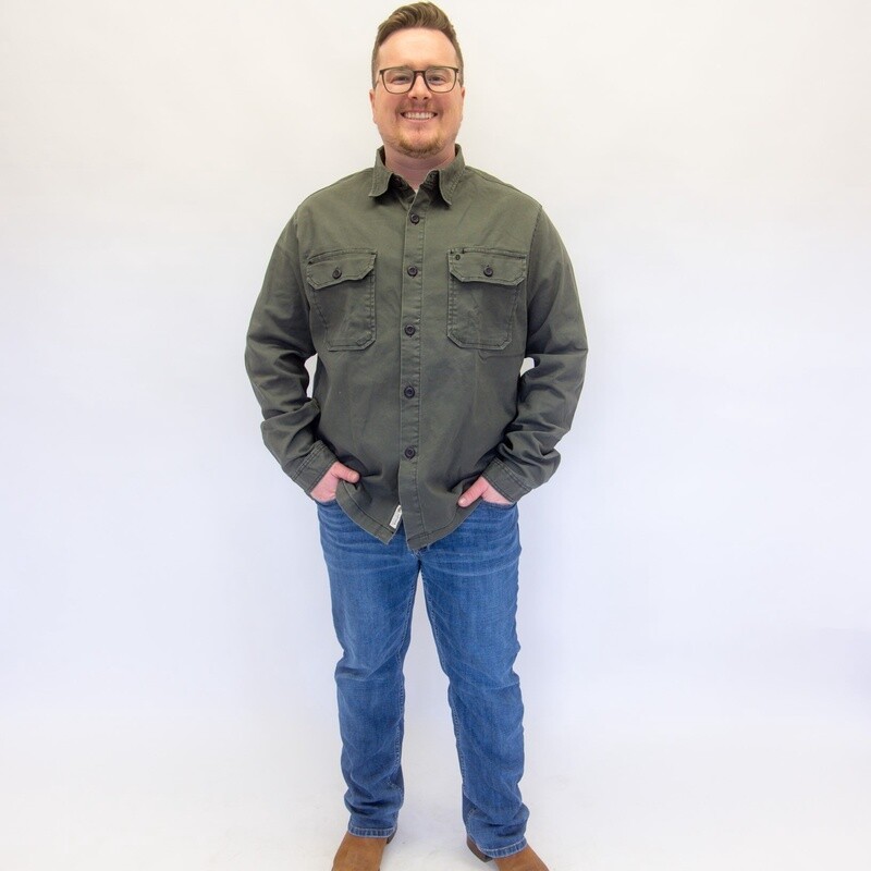 Men&#39;s Stetson Pendleton Round-Up Canvas Shirt Jacket