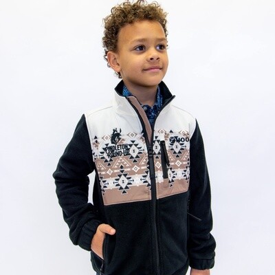 Youth Hooey Pendleton Round-Up Black Aztec Tech Jacket