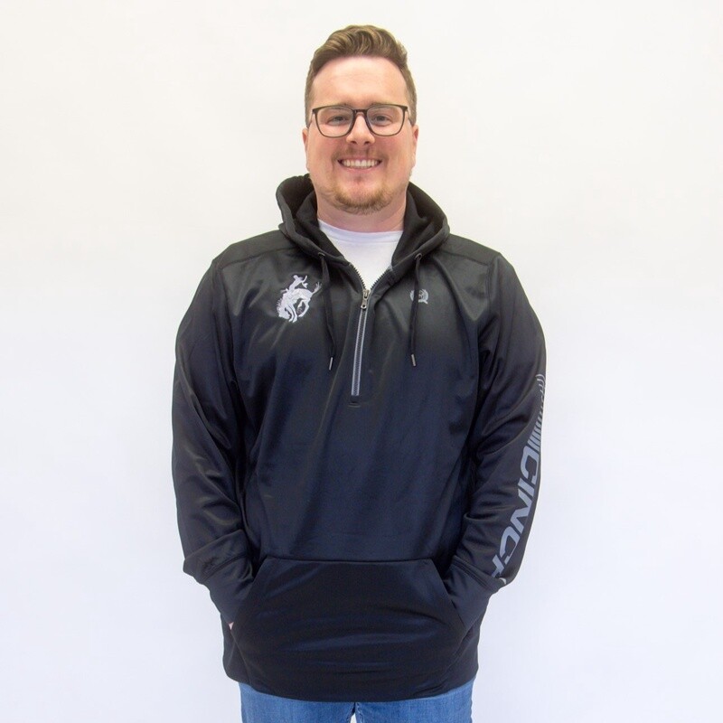 Men&#39;s Cinch Pendleton Round-Up Black 1/4 Zip Hoodie