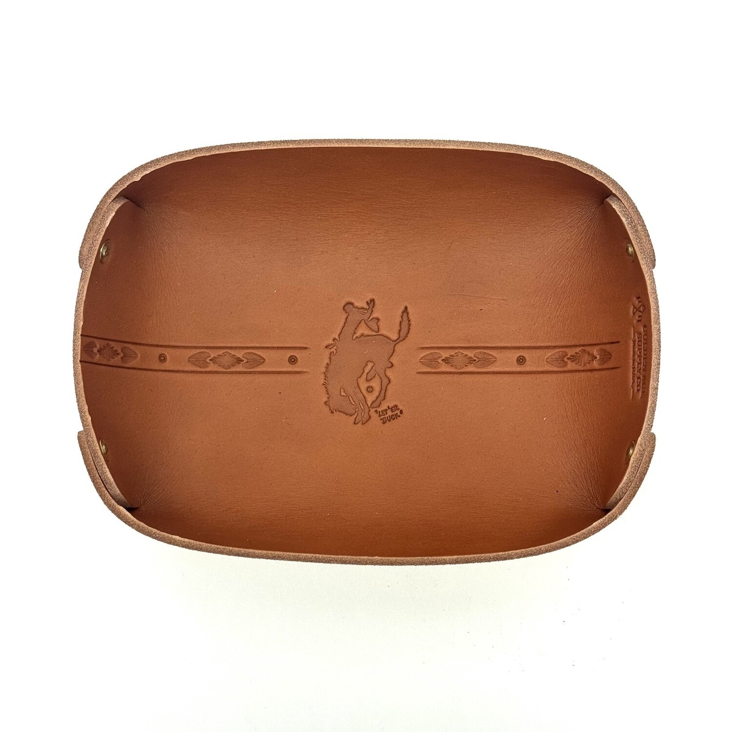 Pendleton Round-Up Saddle Tan Leather Valet Tray