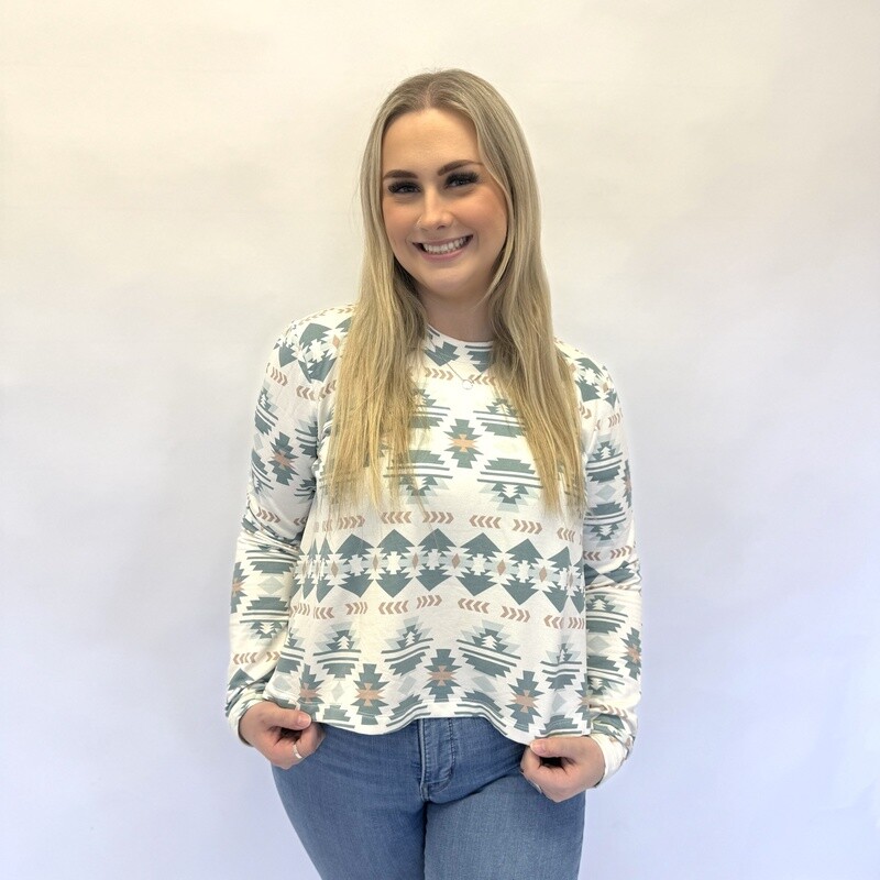 Ladies Wrangler Pendleton Round-Up Aztec Lounge Shirt