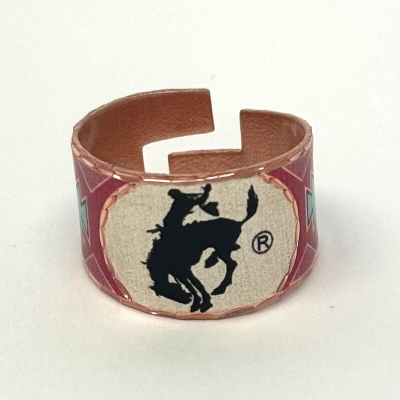Pendleton Round-Up Southwest Bronco Copper Ring