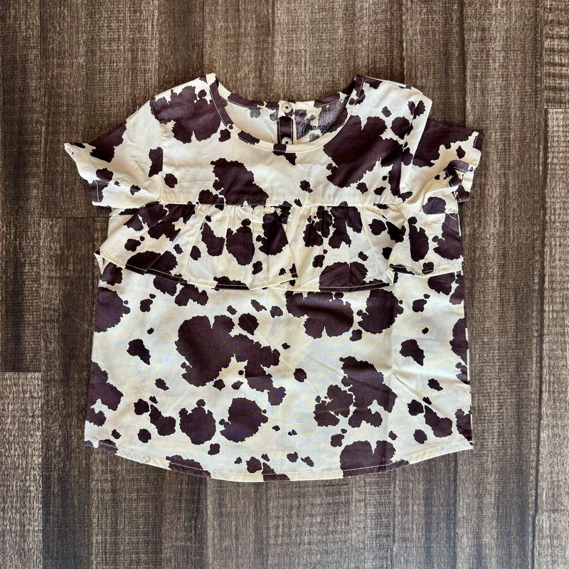 Toddler Girls Wrangler Pendleton Round-Up Cow Print Tee