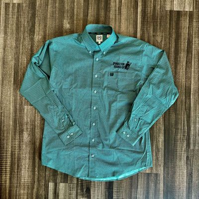 Men&#39;s Cinch Pendleton Round-Up Turquoise Long Sleeve Button Up
