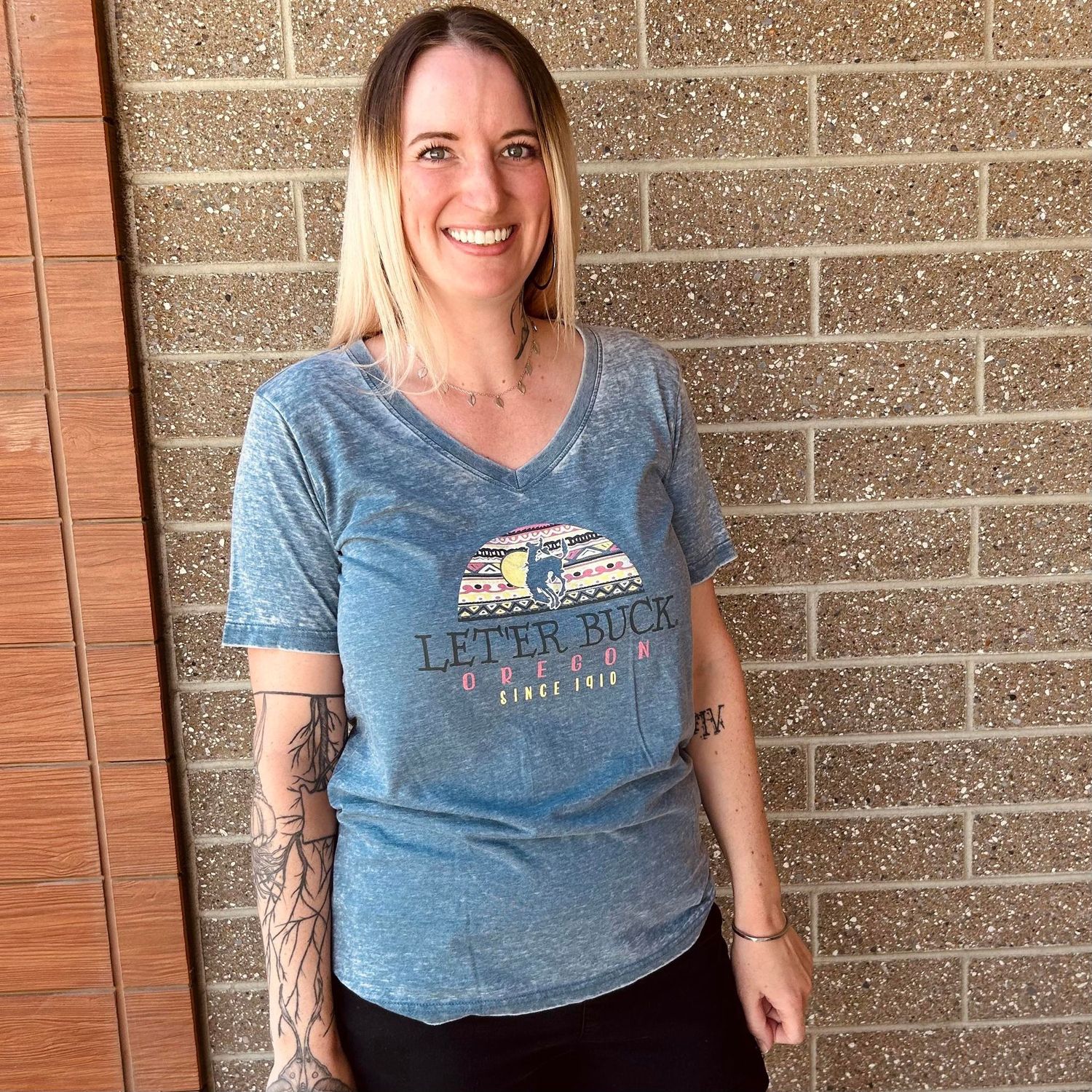 Ladies Pendleton Round-Up Voltorb Tee