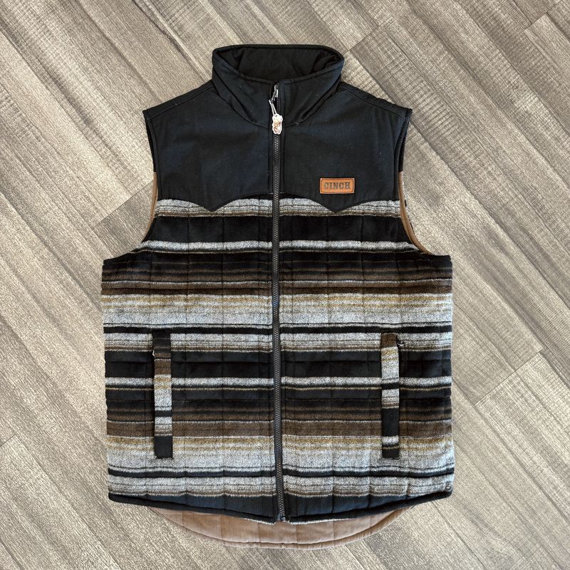 Men&#39;s Cinch Pendleton Round-Up Reversible Brown Serape Vest