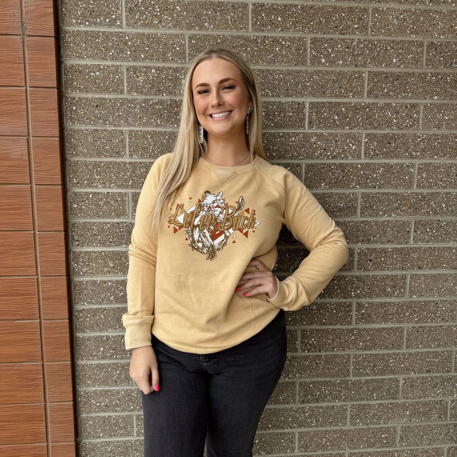 Ladies Pendleton Round-Up Kaycee Crewneck