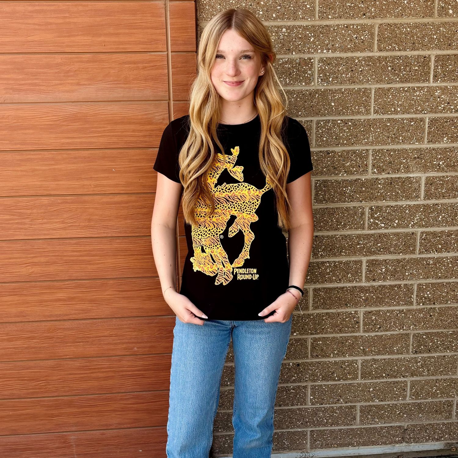 Ladies Pendleton Round-Up Animal Print Tee