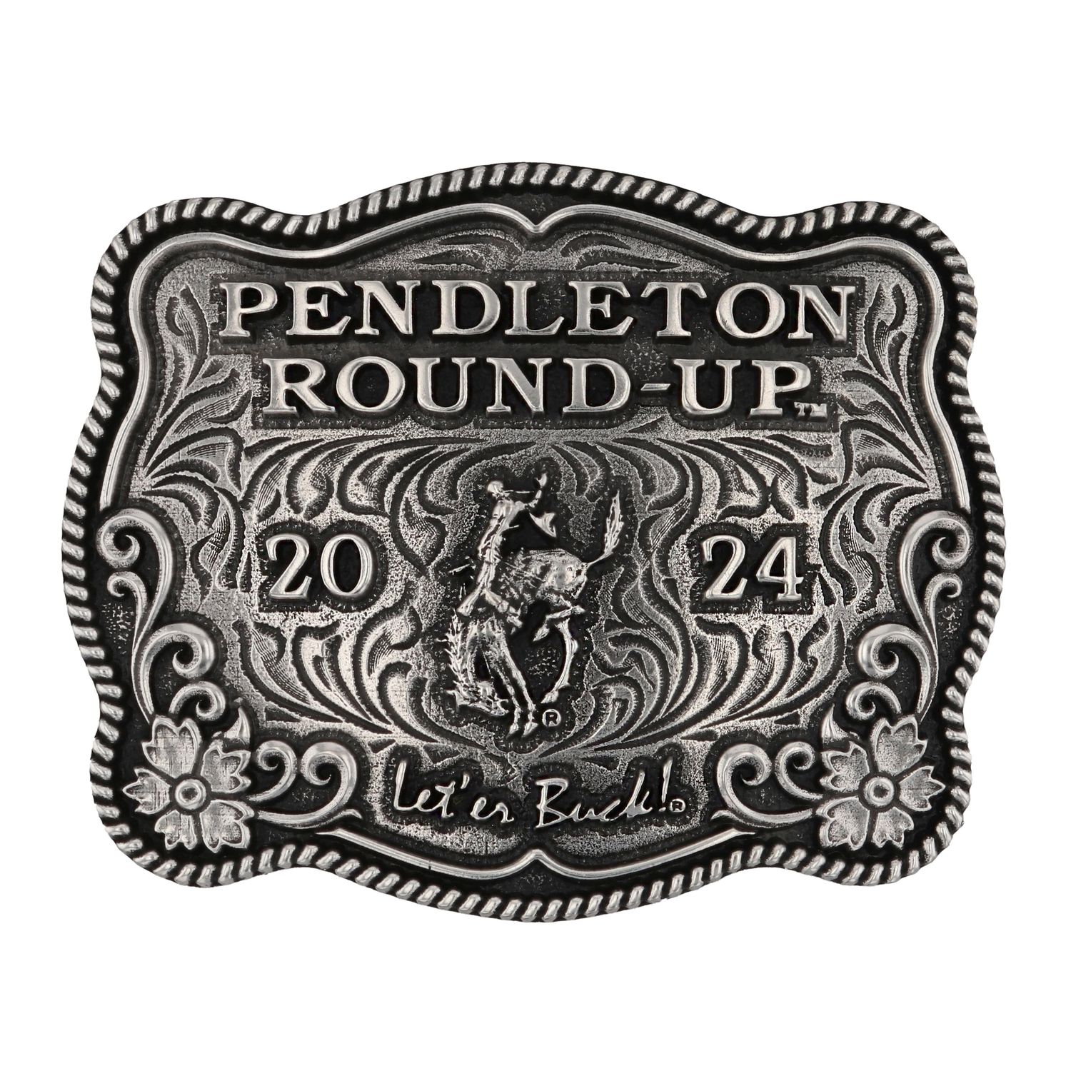 2024 Pendleton Round-Up Pewter Cast Buckle