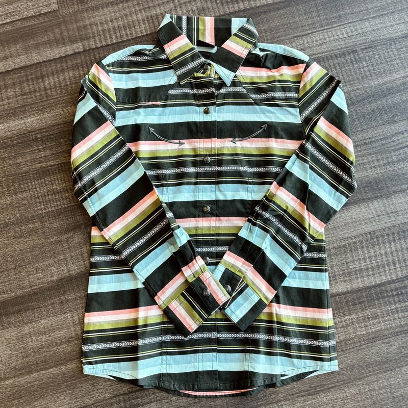 Youth Girls Cruel Pendleton Round-Up Serape Long Sleeve Snap
