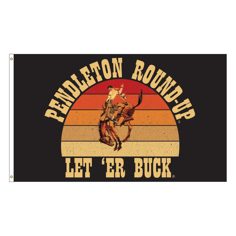 Pendleton Round-Up Sunset Stripe Flag