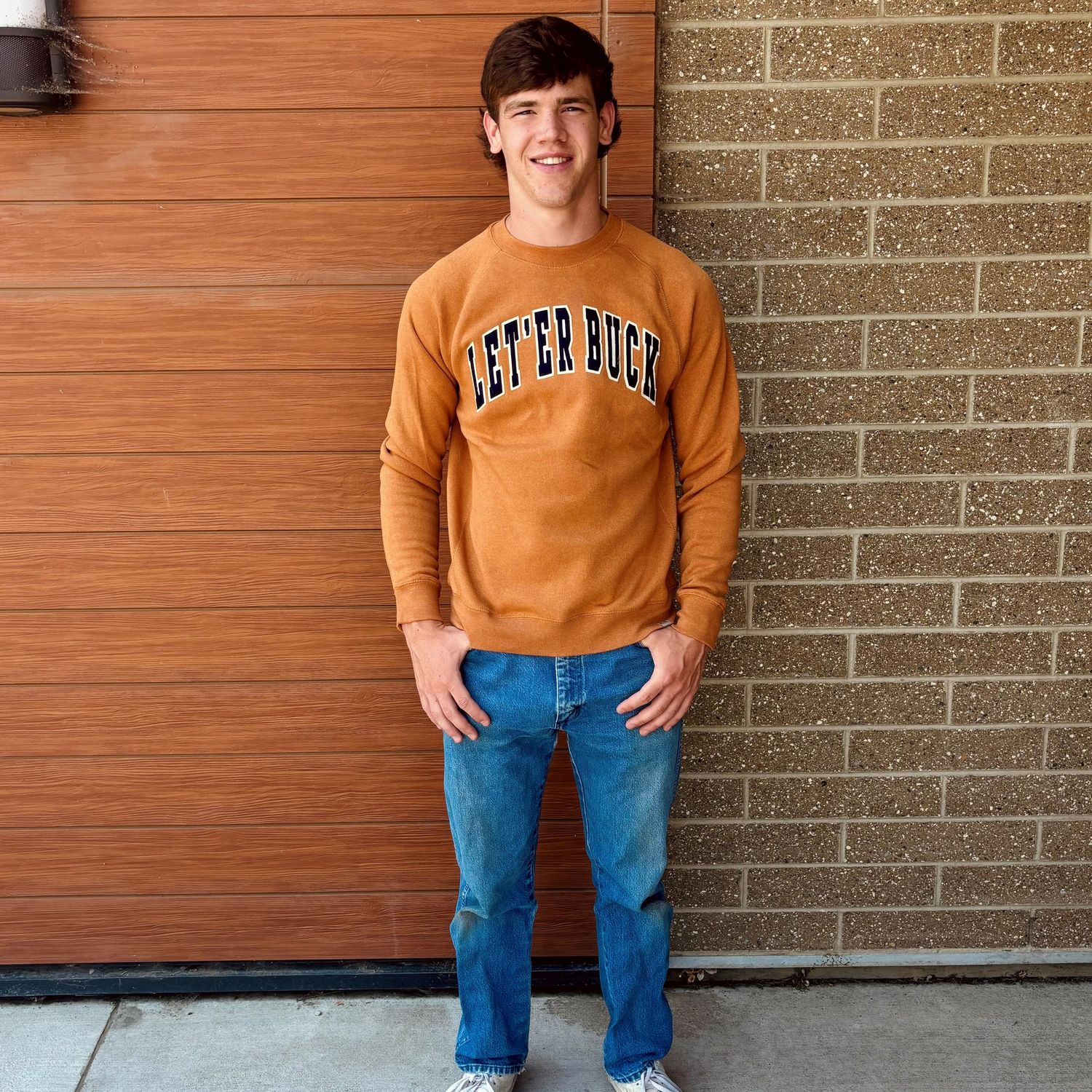 Unisex Pendleton Round-Up Dapp Felt Crewneck