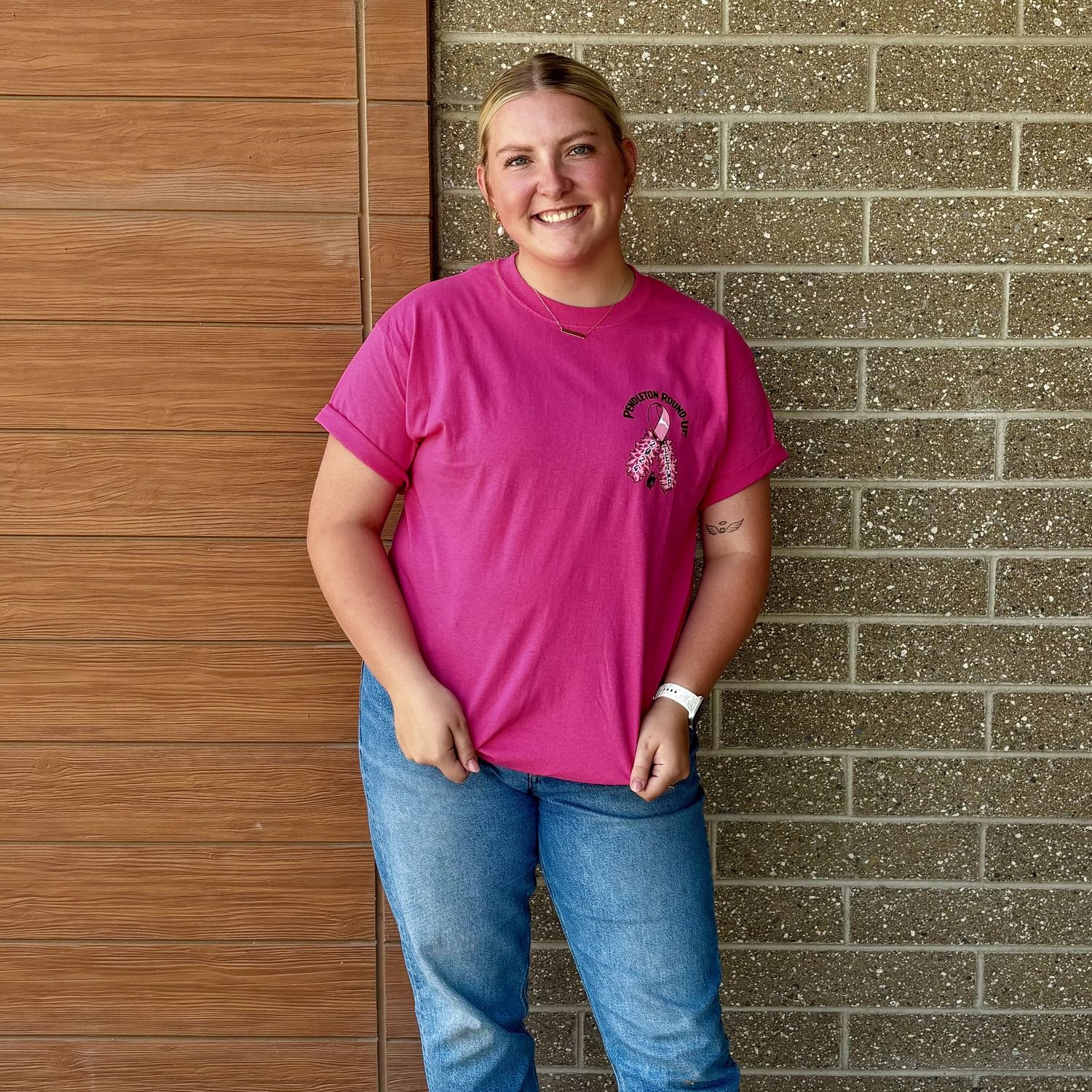 Pendleton Round-Up 2024 Tough Enough To Wear Pink Tee
