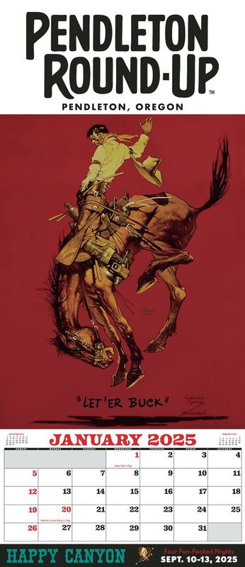 2025 Pendleton Round-Up Calendar
