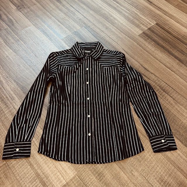 Youth Cruel Girls Pendleton Round-Up Silver Stripe Long Sleeve Snap