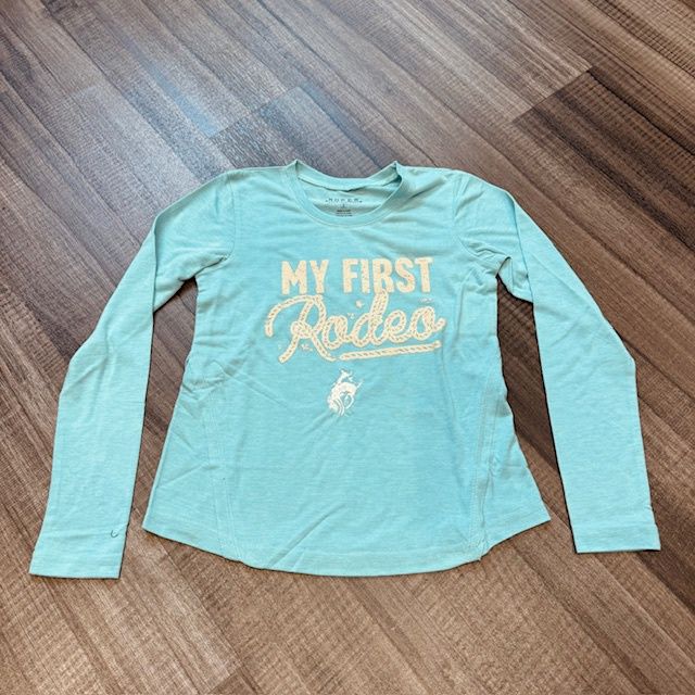 Youth Girls Roper Pendleton Round-Up First Rodeo Long Sleeve Tee