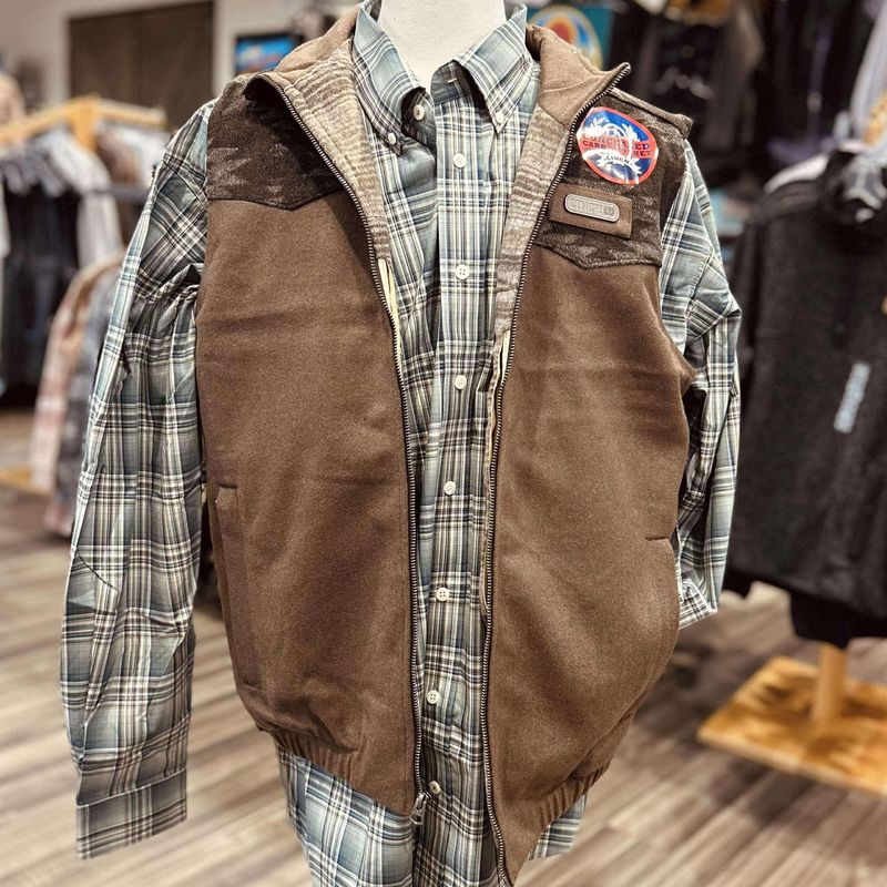 Men&#39;s Cinch Pendleton Round-Up Wool Conceal Carry Vest
