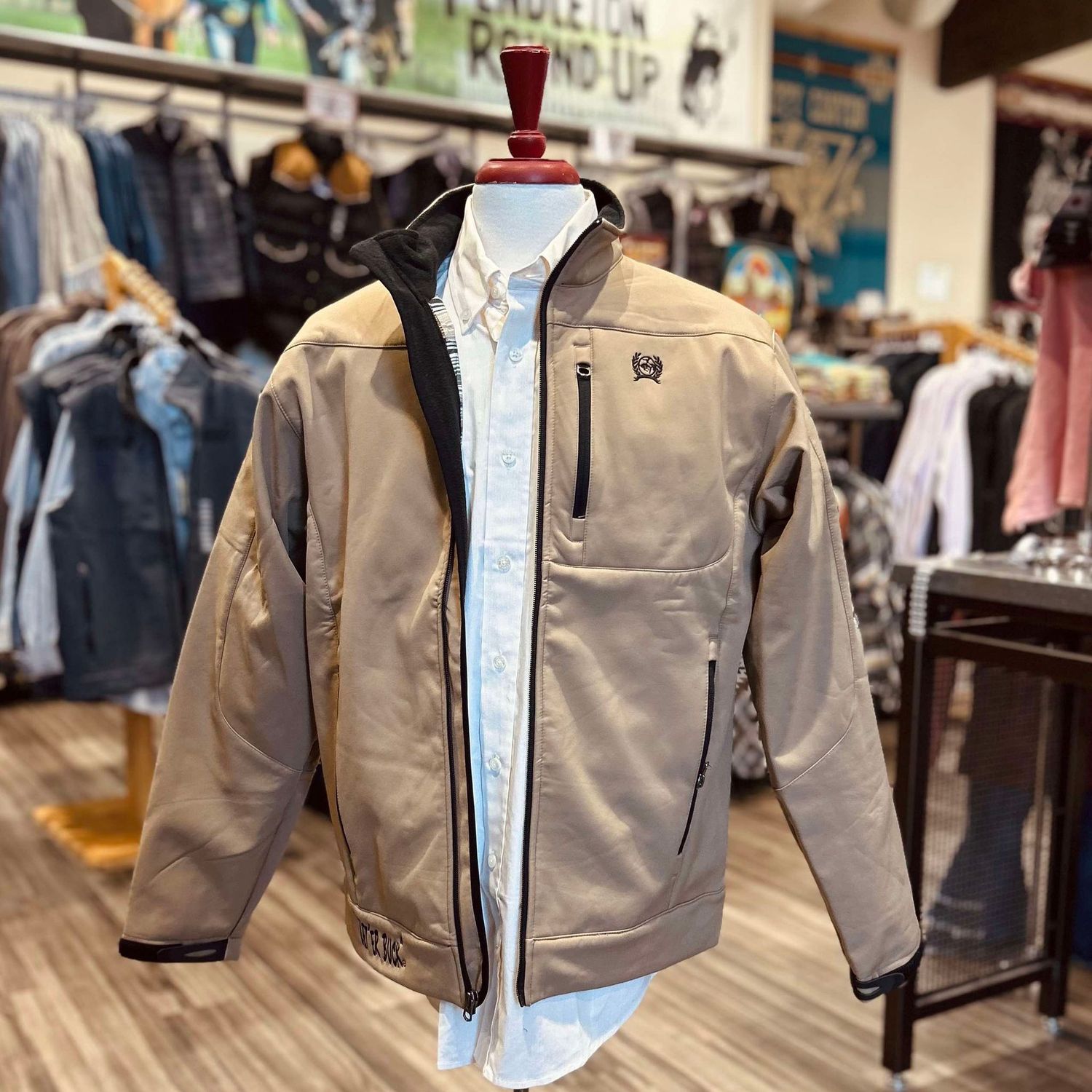 Men&#39;s Cinch Pendleton Round-Up Brown Bonded Jacket