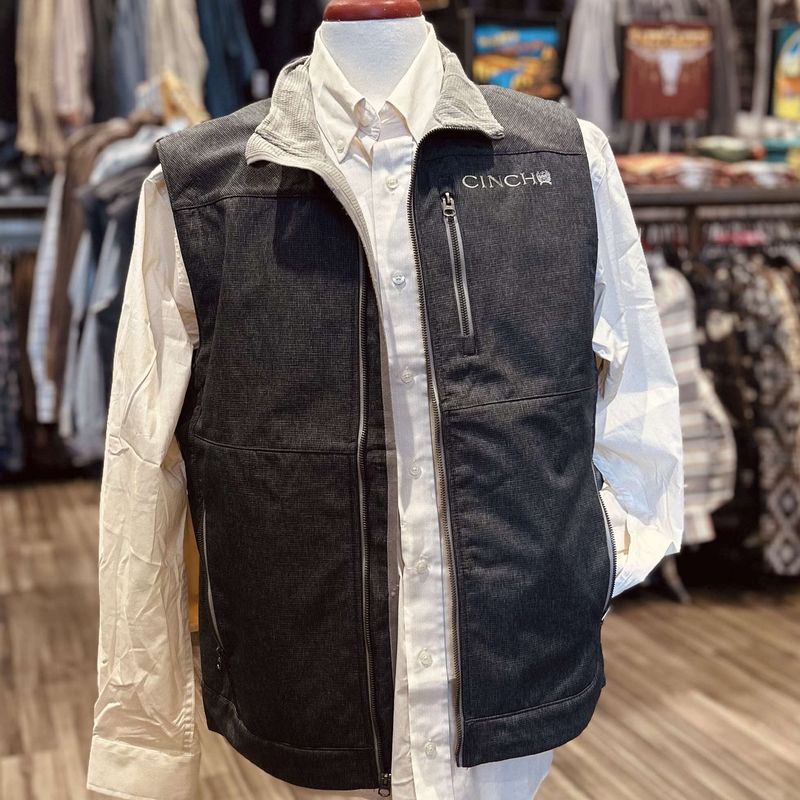 Men&#39;s Cinch Pendleton Round-Up Navy Bonded Vest