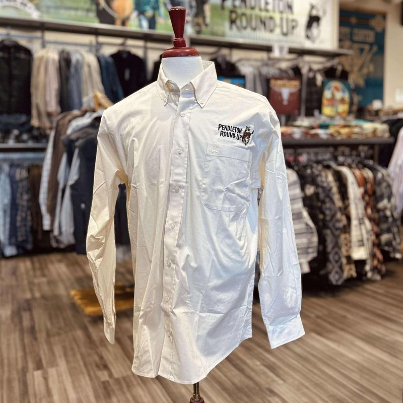 Men&#39;s Cinch Pendleton Round-Up Black and Cream Long Sleeve Button Up