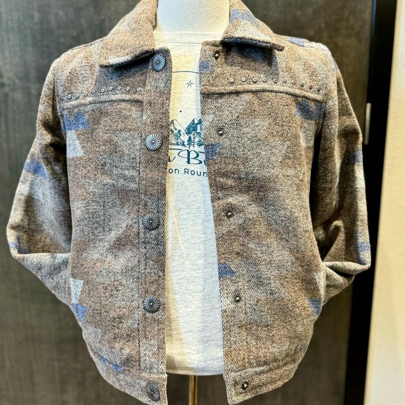 Ladies Cruel Pendleton Round-Up Aztec Trucker Jacket
