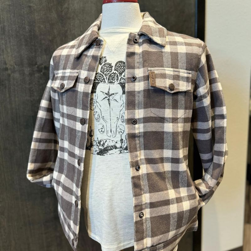Ladies Cinch Pendleton Round-Up Plaid Trucker Jacket